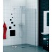 RONAL PDT4 Pur samostatná stěna L-kov, 100-160cm, vpravo, chrom/čiré sklo PDT4DSM31007