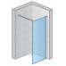 RONAL PDT4P Pur samostatná stěna s profilem, 80 cm, chrom/čiré sklo PDT4P0801007
