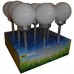Zahradní solární LED lampa WHITE BALL 120003