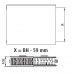 Kermi Therm X2 Plan-Kompakt deskový radiátor 22 500 / 500 PK0220505