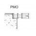 Boki Krycí mřížka k podlahovým konvektorům PMO-18-200-11-03 příčná, dural - tmavý bronz