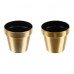 Květináč CUBE CHROME GOLD 14 cm, 1,2l, zlatá DGC140G