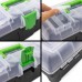 Prosperplast GREENBOX Plastový kufr na nářadí transparentní, 398 x 200 x 186 mm N15G