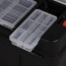 PROSPERPLAST PRACTIC Plastový kufr na nářadí černý, 550 x 267 x 277 mm N22AFI