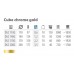 Květináč CUBE CHROME GOLD 14 cm, 1,2l, zlatá DGC140G