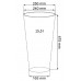 Květináč TUBUS SLIM BETON 25 cm, 9/15,5l, beton DTUS250B