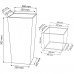 PROSPERPLAST URBI SQUARE Květináč 26,5 cm, 11/26,6l, zelená DURS265