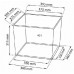 Prosperplast RATO SQUARE Květináč 40cm, 91,5l, umbra DRTS400
