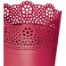 Prosperplast LACE květináč s krajkou 16 cm, fuchsie DLAC160