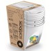 Prosperplast SORTIBOX Sada 3 odpadkových košů 3x25l, bílá IKWB25S3
