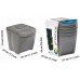 Prosperplast SORTIBOX Sada 3 odpadkových košů 3x25l, bílá IKWB25S3