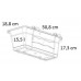 Prosperplast CAMELIA W truhlík závěsný s háky 50,8x18,8x17,3cm bílý DCM500W