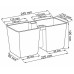 Prosperplast TWINS CUBE Květináč na bylinky 24,4x11x12cm, grafit DTC245