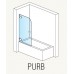 RONAL PURB Pur jednodílná vanová zástěna, 70cm, vpravo, chrom/Cristal perly PURBD07001044