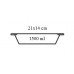 PYREX Zapékací mísa hranatá GREY 21 x 14 cm