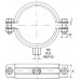 RABOVSKÝ Objímka LUPD M8/M10 197-202 mm dvojdílná 12222200