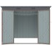 Riwall RMSP 6x8 Brown - zahradní domek kovový 2,4 x 1,8 m SM-F68K-H158-B