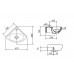 IDEAL Standard EUROVIT umývátko rohové 33,5 x 33,5 x 47,5 cm V220201