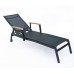 Lehátko ANGELA ZWC-96 polohovací 51 x 65 x 205 cm, černá 610/14