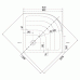 RAVAK KASKADA RONDA 80 PU čtvrtkruhová sprchová vanička 80x80 cm A204001120