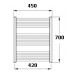 Korado KORALUX LINEAR Comfort Koupelnový radiátor KLT 700.450 white RAL 9016 KLT07000450-10
