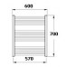 KORADO KORALUX LINEAR Classic Koupelnový radiátor KLC 700.600 white RAL 9010