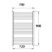 KORADO KORALUX LINEAR Classic Koupelnový radiátor KLC 900.750 white RAL 9016