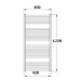 KORADO KORALUX LINEAR Classic Koupelnový radiátor KLC 1220.450 white RAL 9016
