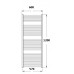 Korado KORALUX LINEAR Classic Koupelnový radiátor KLC 1500.600 white RAL 9016