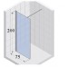 SCANDIC Sprchová zástěna S 400 75x200cm