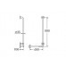 IDEAL Standard madlo do sprchového koutu 90 x 40 cm levé modré S647436