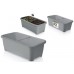 PROSPERPLAST RESPANA Planter Low Přenosný sadbovač 77 cm, antracit ISEB770