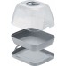 Prosperplast RESPANA TABLE GREENHOUSE Sadbovač 25,7x19,6x18,5cm, s polykarbonát. víkem, antracit DREM260P