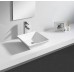 SAPHO ELCHE keramické umyvadlo 41x13x41 cm, na desku BH7008