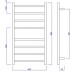 SAPHO REDONDO Elektrický sušák ručníků, kulatý, 500x900 mm, 75W, bronz ER320