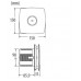 CATA X-MART 10T koupelnový ventilátor s časovačem, 15W, potrubí 100mm, nerez 01041000
