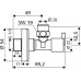 SCHELL PINT rohový regulační ventil 1/2"x3/8" chrom 053900699