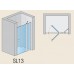 RONAL SL13 Swing-Line jednokřídlé dveře+pevná stěna, 120-160cm, bílá/durlux SL13SM20422
