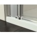 RONAL SLR Swing-Line čtvrtkruh dvoukřídlé dveře, 100-120cm, R50, elox/čiré sklo SLR50SM20107