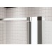 RONAL SLR Swing-Line čtvrtkruh dvoukřídlé dveře, 100cm, R55, bílá/čiré sklo SLR5510000407