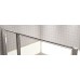 RONAL SLR Swing-Line čtvrtkruh dvoukřídlé dveře, 100cm, R55, bílá/čiré sklo SLR5510000407