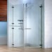 RONAL SLM5 Mobility dveře v 1/2 rozdělené, pravý, 90cm, aluchrom/Cristal perly SLM52D0905044