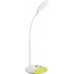 SOLIGHT LED stolní lampička nabíjecí, 5W, RGB podsvícení, stmívatelná, USB napájení WO44