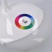 SOLIGHT LED stolní lampička nabíjecí, 5W, RGB podsvícení, stmívatelná, USB napájení WO44