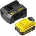 STANLEY SFMCB14M1 FatMax Startovací sada V20 4,0Ah (1 baterie + nabíječka) STANLEY SFMCB14M1 FatMax Startovací sada V20 4,0Ah (1 baterie + nabíječka)