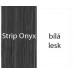 RAVAK Praktik M 780 R zrcadlo s poličkou, Strip Onyx/bílá X000000315