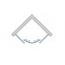 RONAL TOPR TOP-Line čtvrtkruh 75-90cm, R50, bílá/Cristal perly TOPR50SM10444