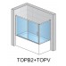 RONAL TOPB2 TOP-Line vanové posuvné dveře 180cm, aluchrom/Cristal perly TOPB218005044