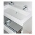 INTEDOOR TRIUMPH spodní koupelnová skříňka 100 cm, závěsná s umyvadlem bílá TR 100 B 01