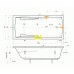 TEIKO Vana Columba obdélníková 190 x 90 cm - HTP systém ECO HYDRO V212190N04T01211